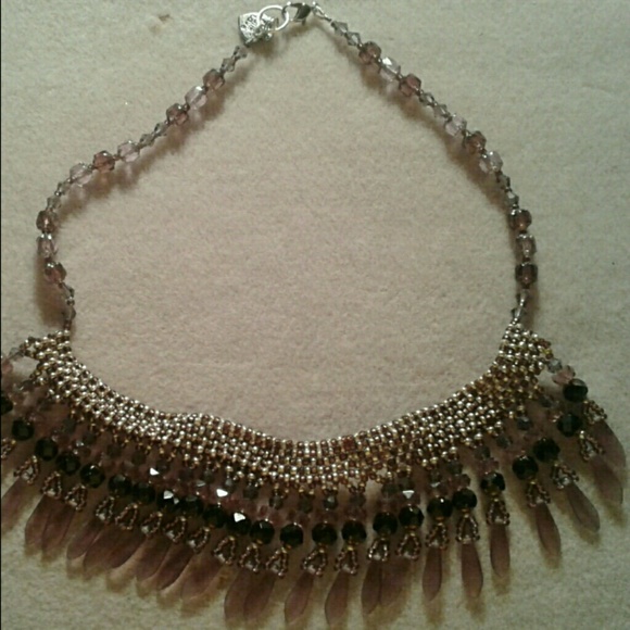 Jewelry - "Cathedral goes tribal" beaded dagger necklace